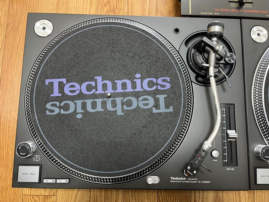 Technics SL-1200MK5 ターンテーブル 2台+ミキサー