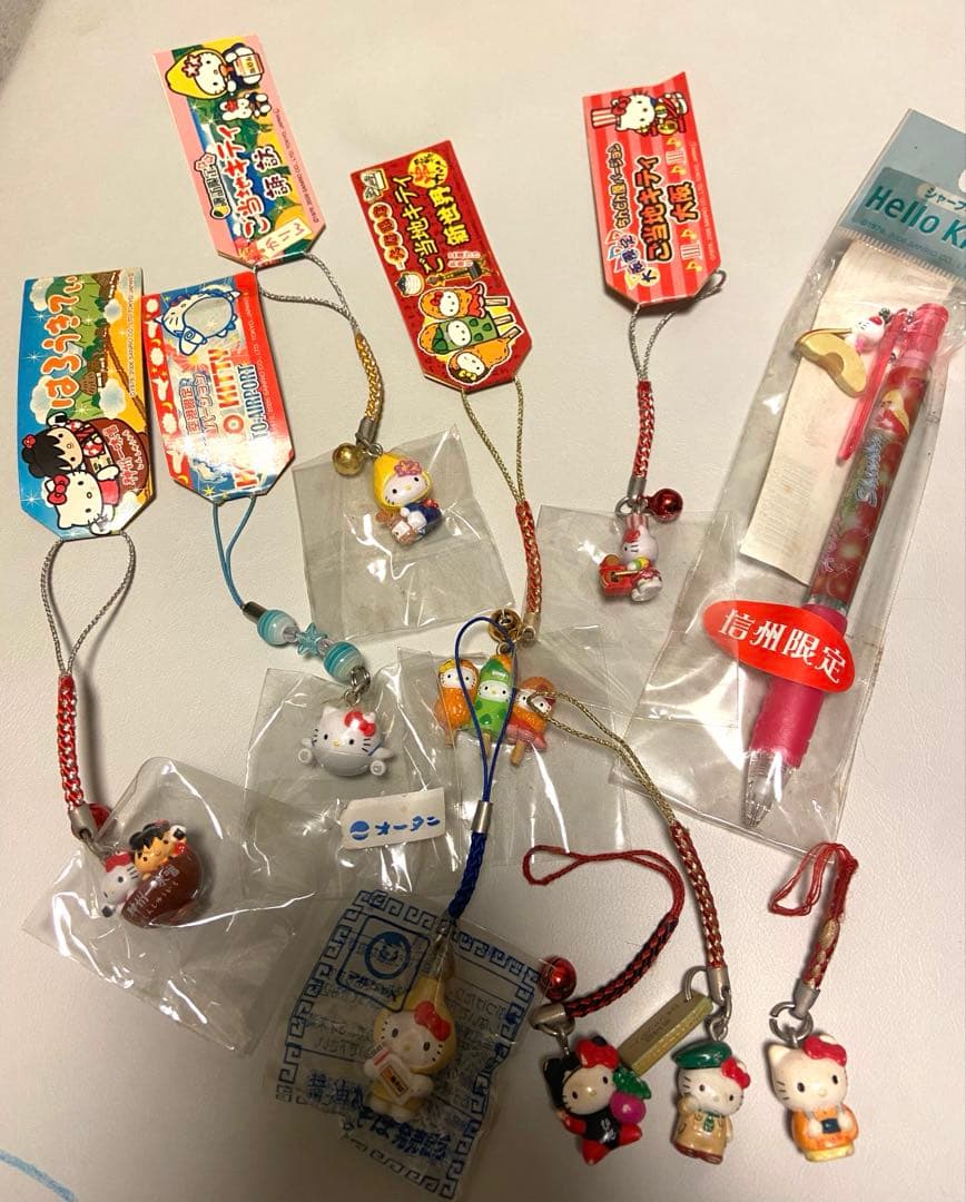 ご当地キティ　キャラクター ストラップ　シャープペン　セット