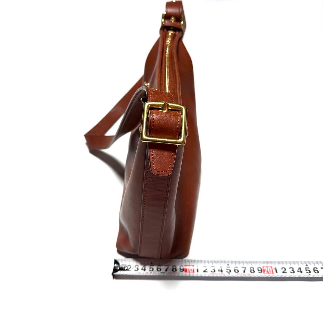 コーチ　ショルダーバッグ　オールドコーチ　茶　本革　レザーバッグ　 COACH