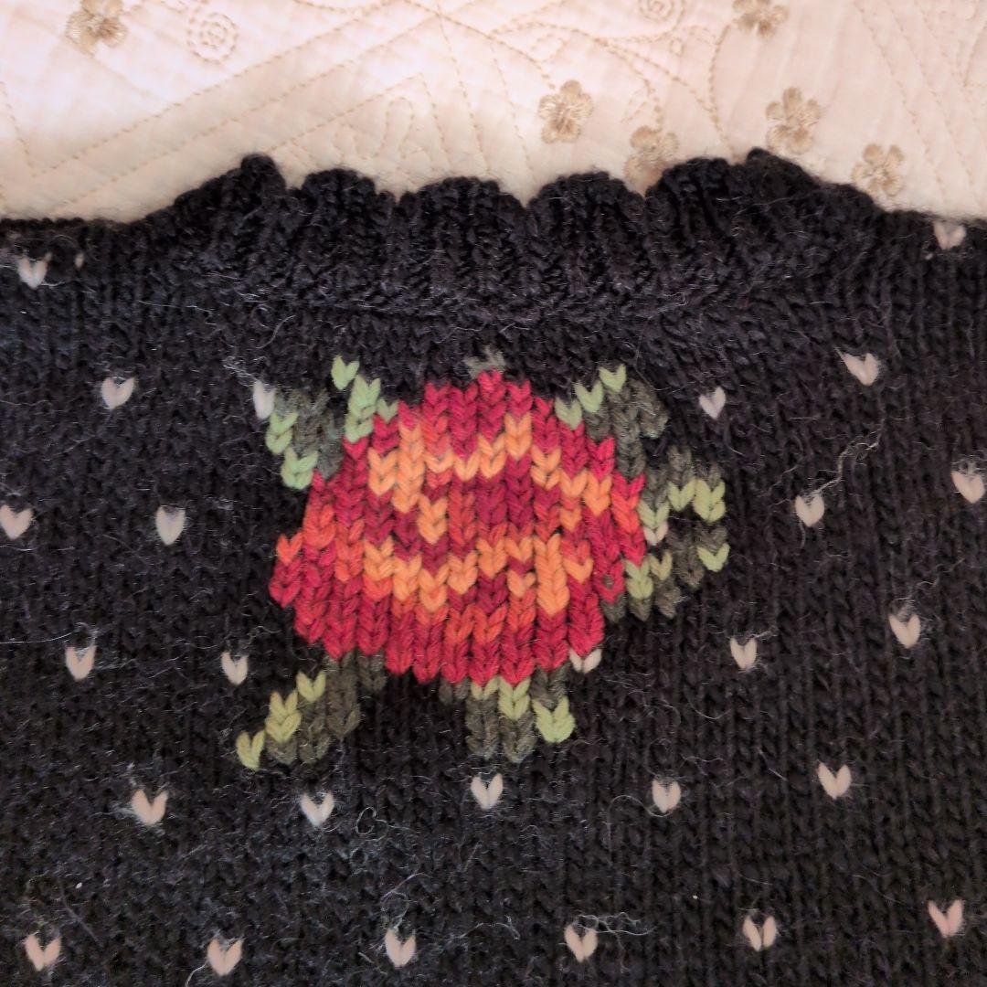 売り切り❗️最終価格から2,000円引きPINK HOUSE 薔薇のカーディガン