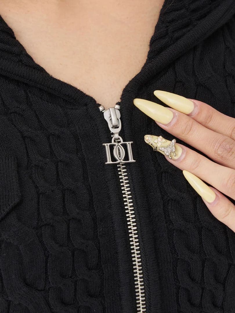 あ*様 ♡ ダーリッチ Darich ♡ オープンケーブルニットミニワンピース