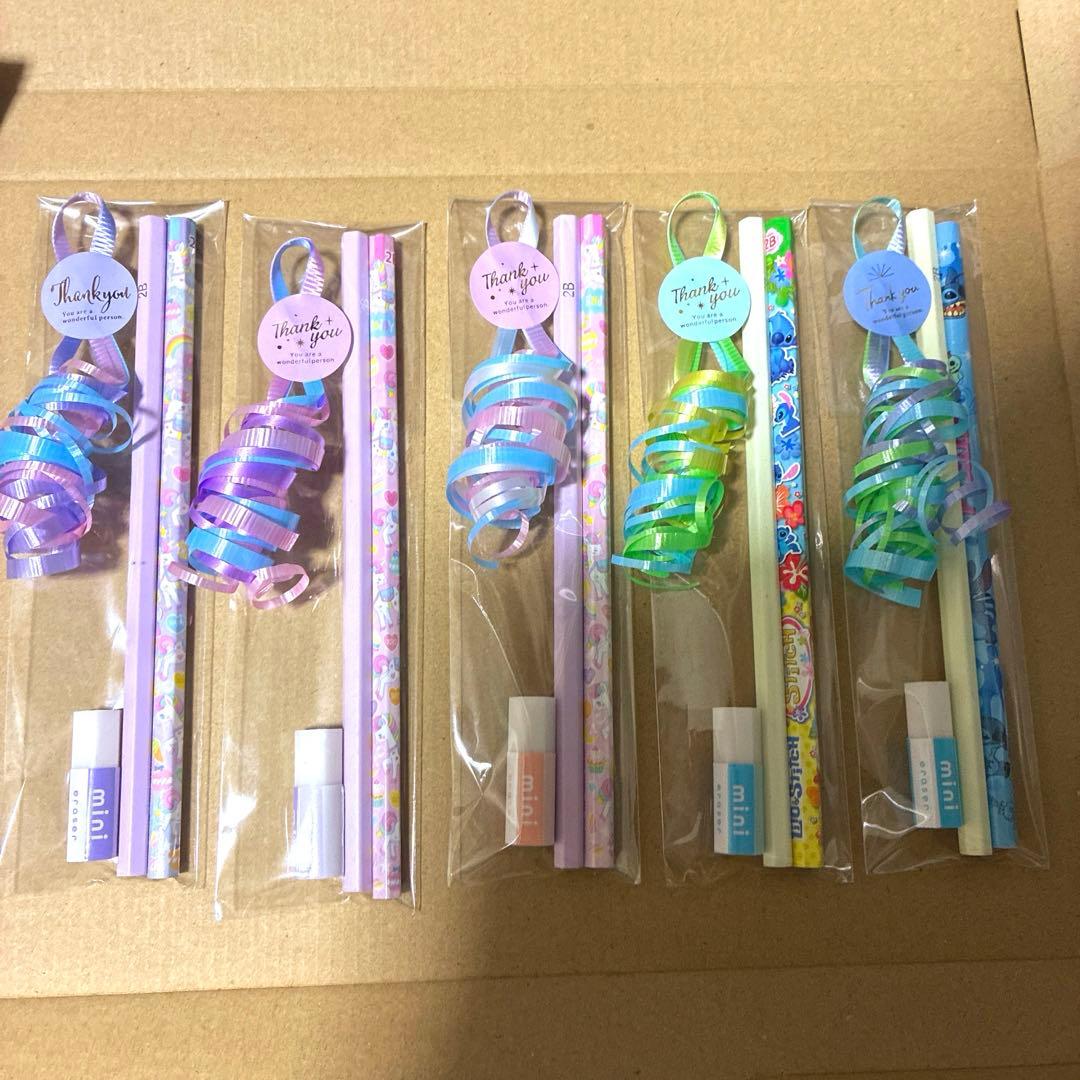 鉛筆87えんぴつプチギフト10個　ばら撒　退職　お礼　引越　文房具　バレンタイン