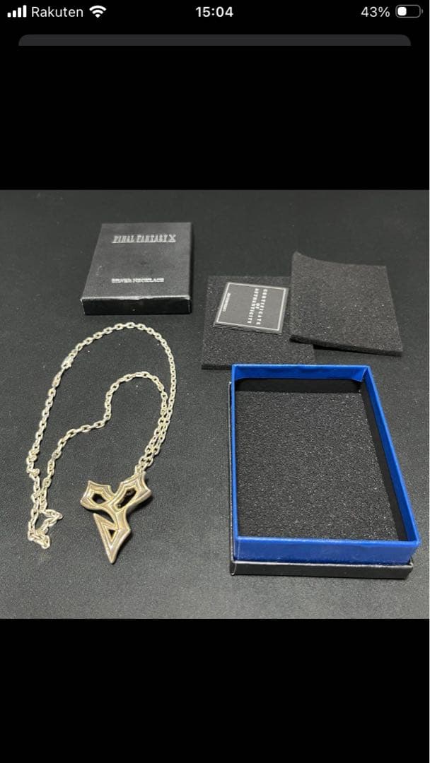 ファイナルファンタジー10 ティーダ　シルバーネックレス　スクウェアエニックス