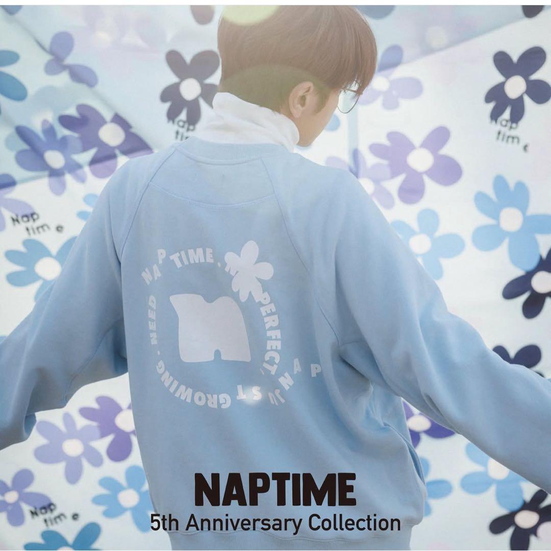 ナップタイム　naptime. Nissy 西島隆弘　スウェット　プルオーバー青