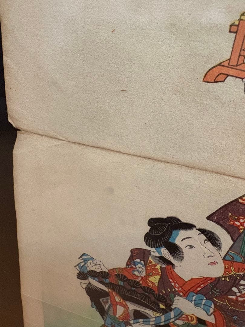 【真作】浮世絵 女性と子供