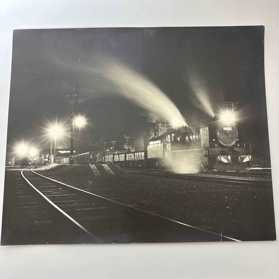 蒸気機関車59663 夜間の鉄道写真