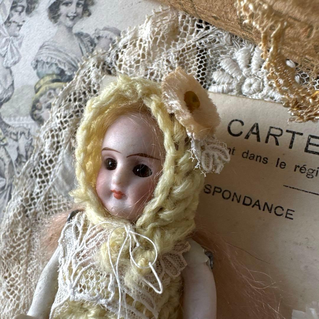 ドイツアンティークミニョネット　オールビスクドール　アンティークドール
