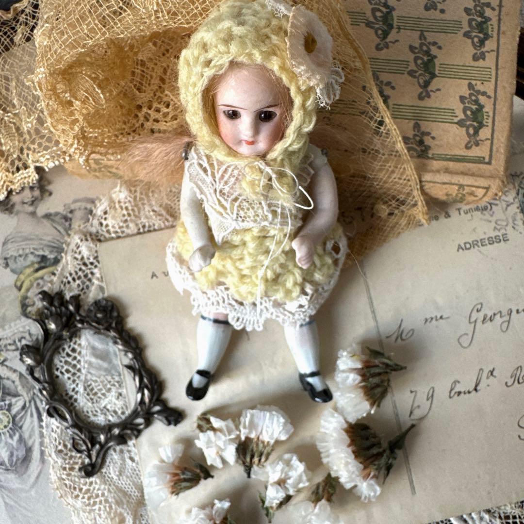 ドイツアンティークミニョネット　オールビスクドール　アンティークドール