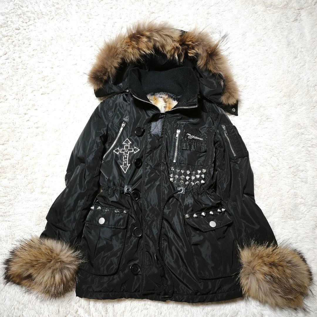 y2k 00s archive リアルファー 平成 ギャル スカル スタッズ