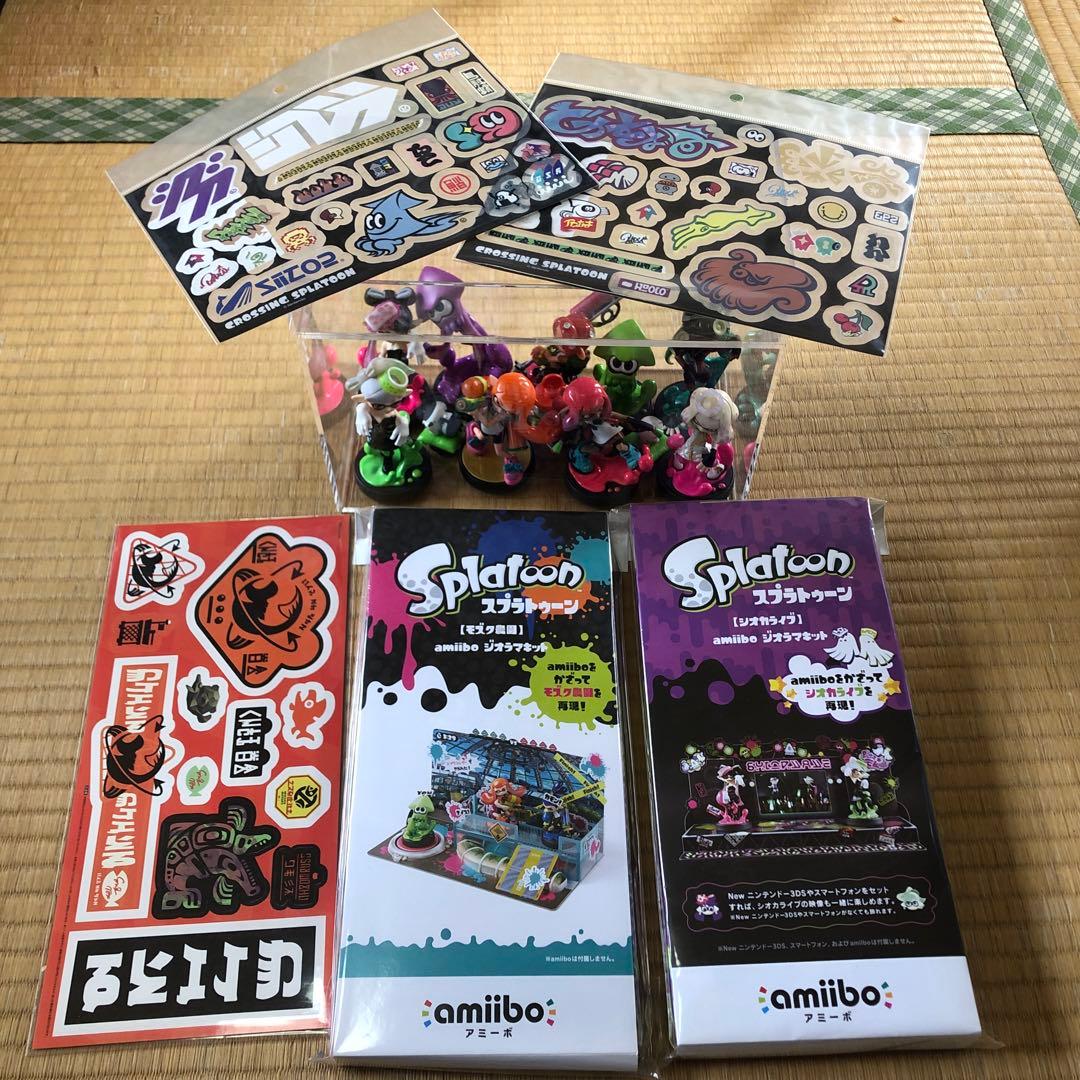 スプラトゥーン アミーボ9体＋ジオラマキット＋おまけ色々　スプラ箱付き！
