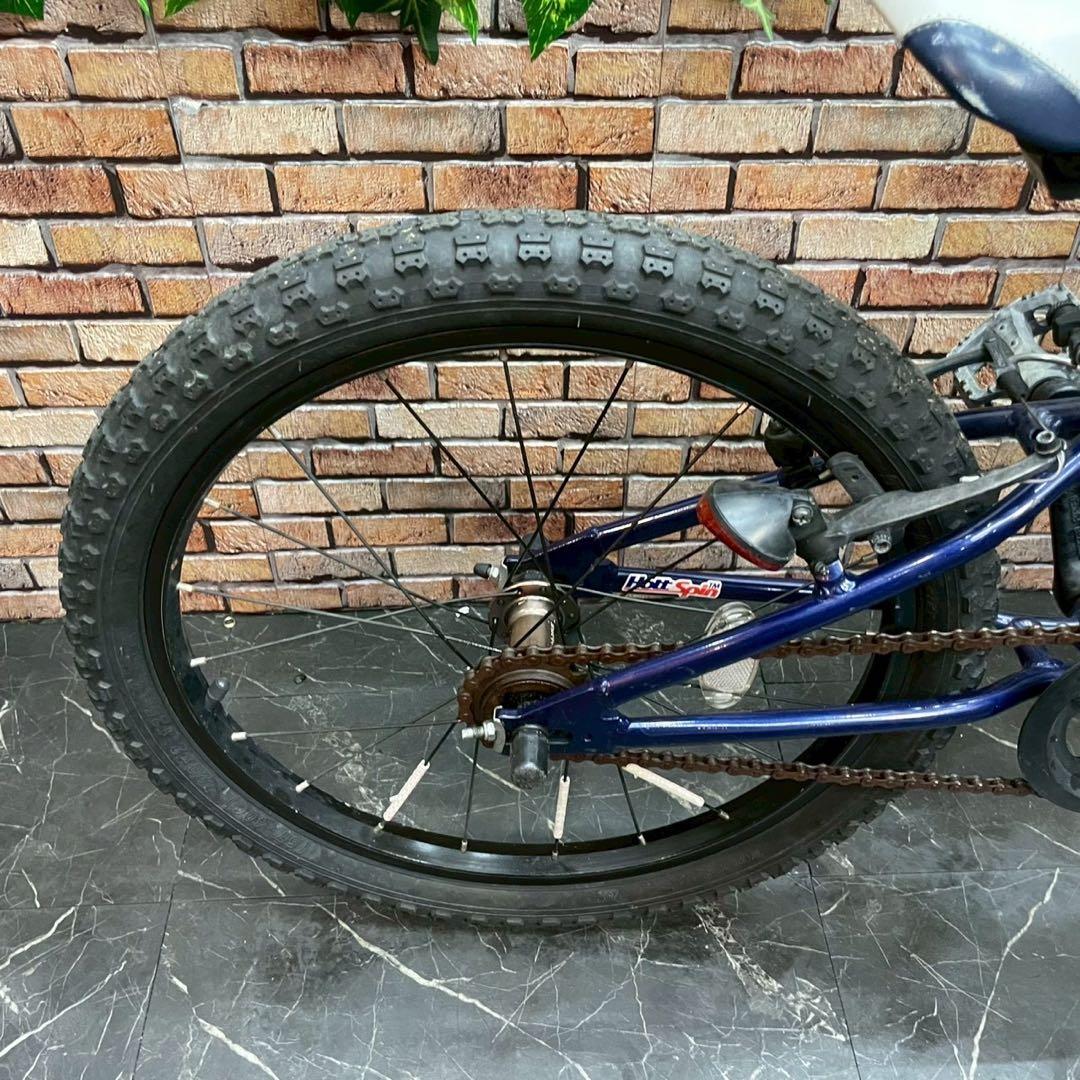 【74】子供用自転車 子供車 ヨツバサイクル ブルー 20インチ シングル