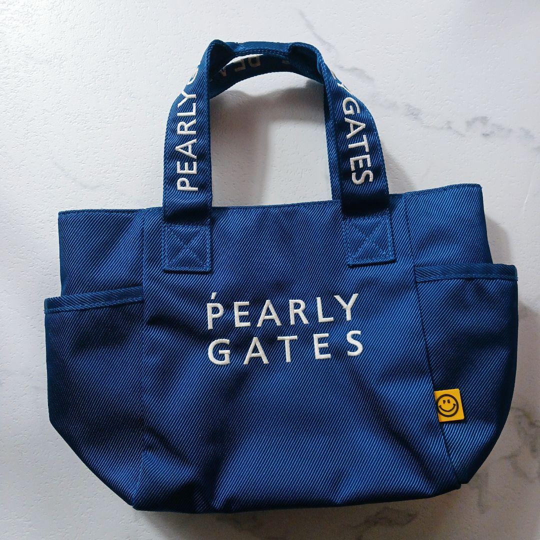未使用級✨PEARLY GATES ネイビー カートバッグ ゴルフ　ロゴ刺繍