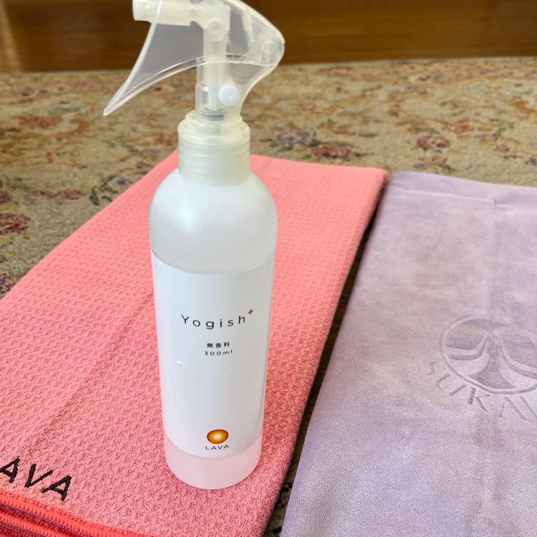 SUKALA リバーシブルヨガマット 水色 マットケース付き　ヨガウェアMサイズ