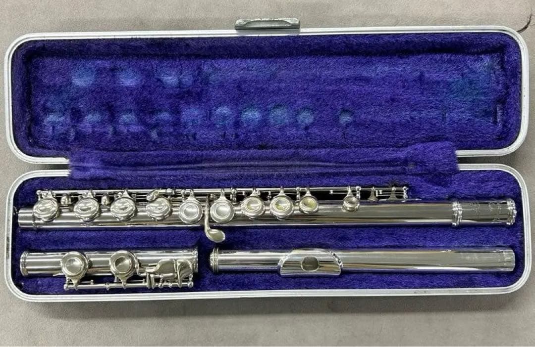 ［調整済み演奏可能］ムラマツフルートM-40 頭部管銀製