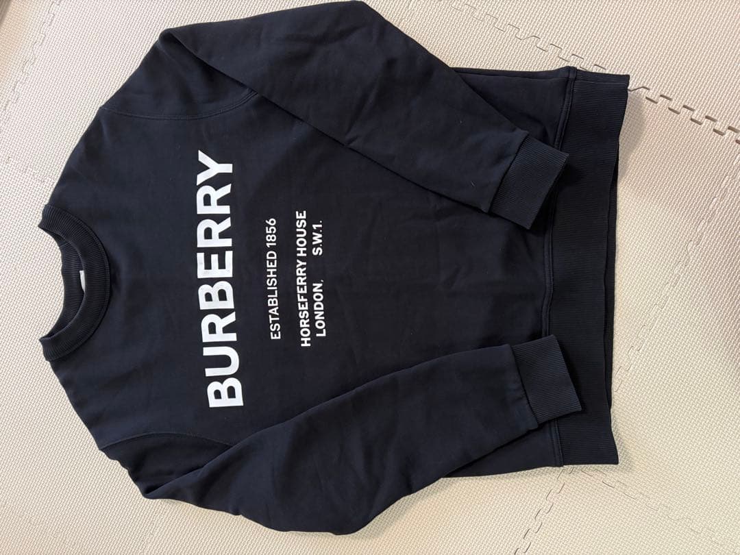 BURBERRY ネイビー ロゴ スウェット Mサイズ