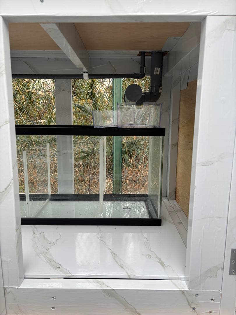 引き取り限定⇒ 180-60-80 オーバーフローアクリル水槽 と台のセット