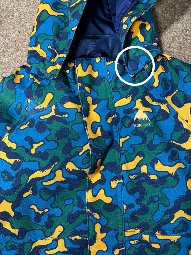 バートン　キッズ　スノージャケット&ビブパンツ　110-120 上下