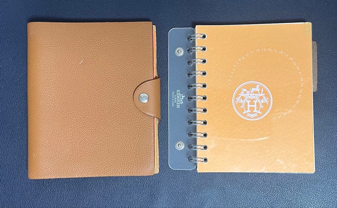 HERMES エルメス ユリス PM 2種 レフィル付 手帳カバー フランス製