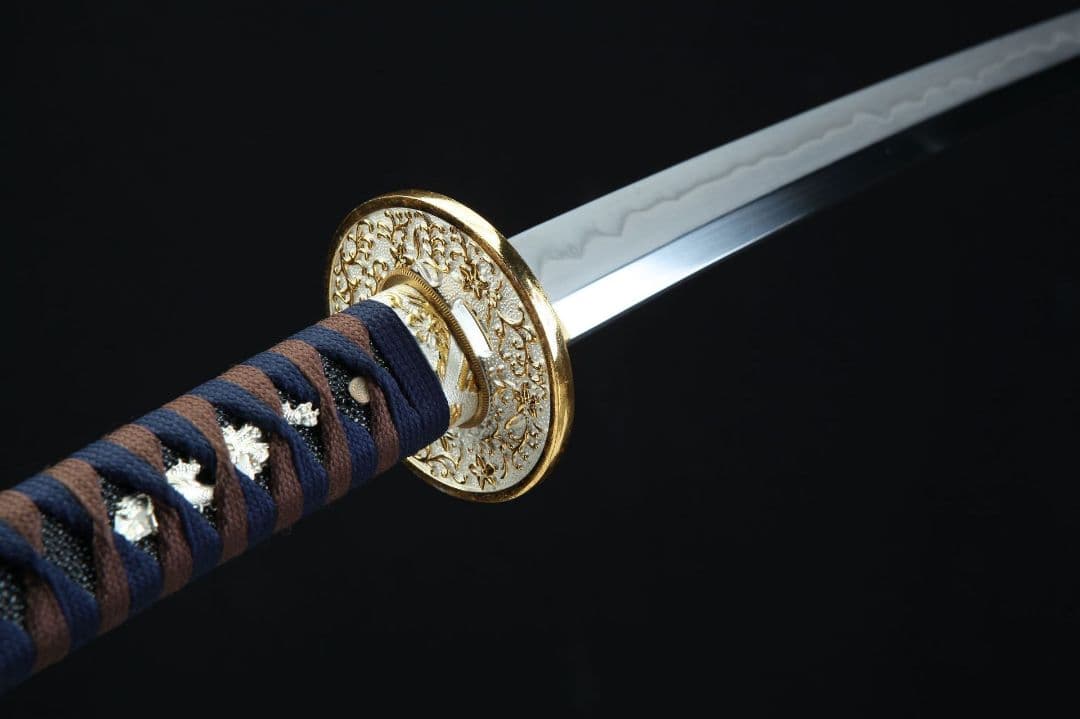 1056-武具 刀装具 日本刀　模造刀 居合刀 武士道 武蔵 鑑賞用 手鍛造打