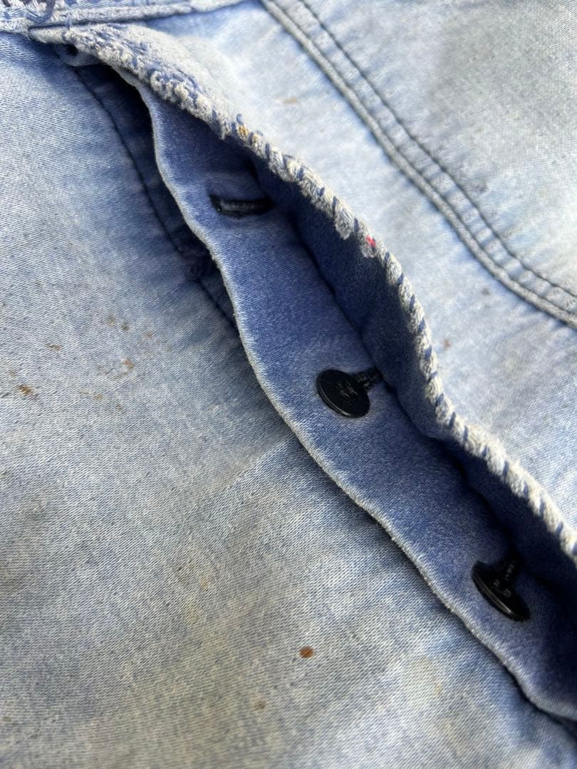 コ*ン様 30's40's50's モールスキンオーバーオール 襤褸 刺子 vi