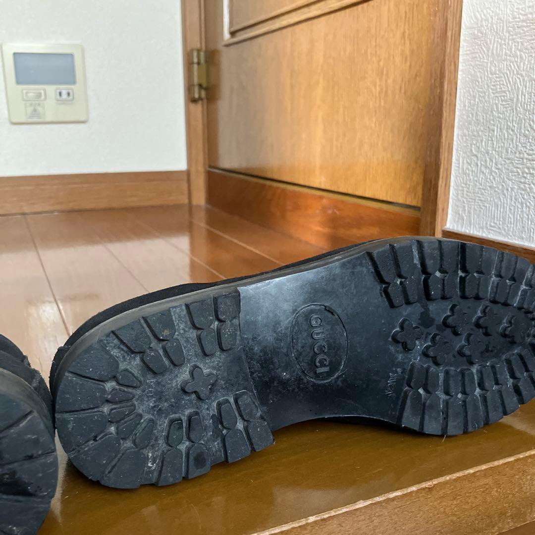 グッチ　GUCCI スウェードビット　ハイカットローファー　C３６