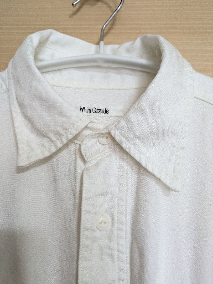 ウィムガゼット テンセル™繊維使用シャツ　白　ホワイト　フリーサイズ