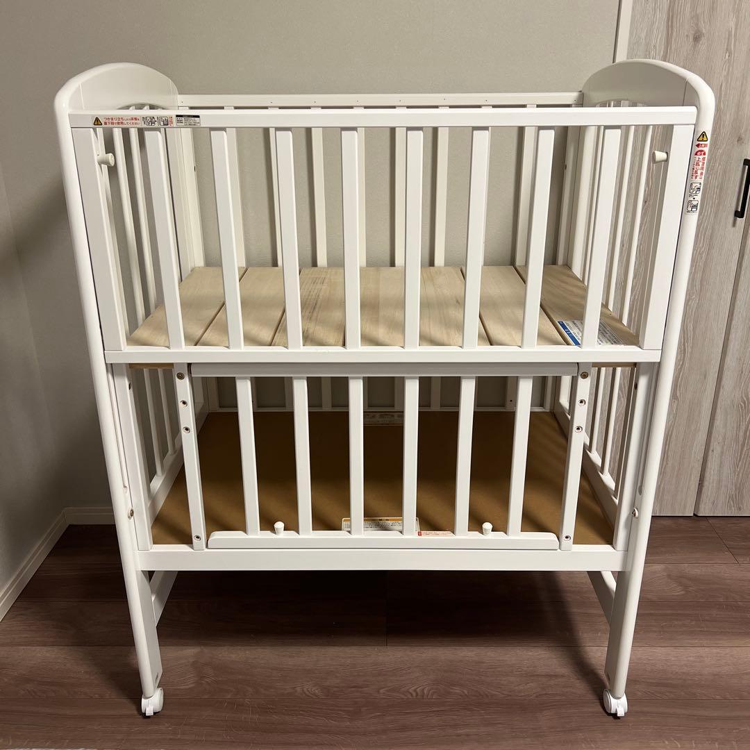 カトージ　katoji ハイポジション　ミニベビーベッド　ホワイト