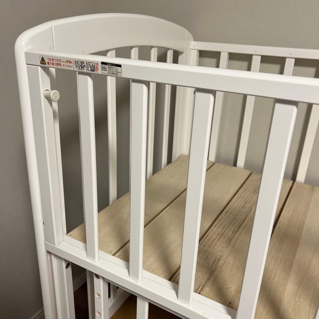 カトージ　katoji ハイポジション　ミニベビーベッド　ホワイト