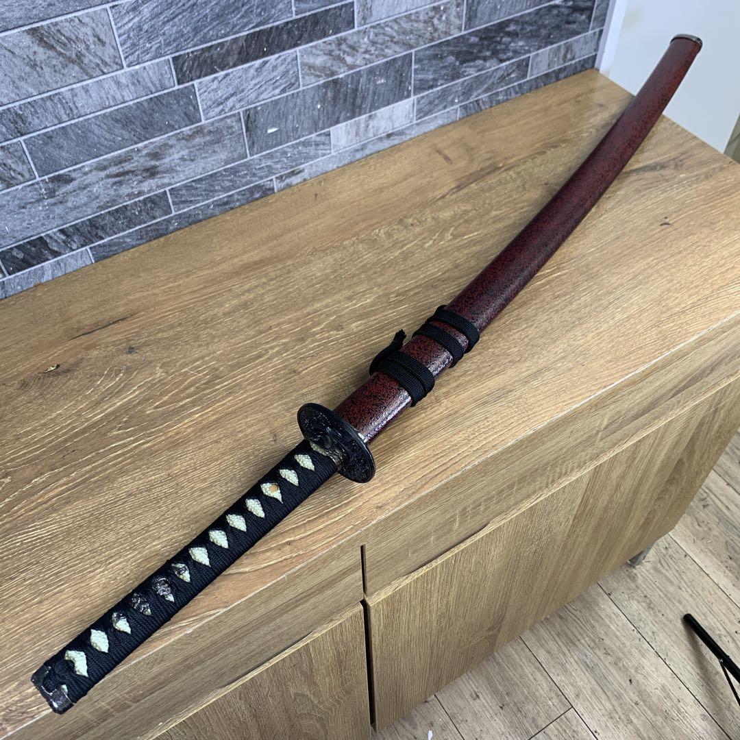 全長約105㎝　坂本龍馬愛刀　日本製　金属製　模造刀　日本刀　赤石目　大刀