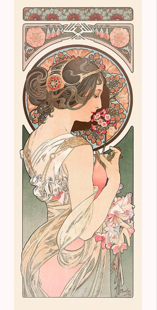 Alphonse Mucha アート作品 2点セット