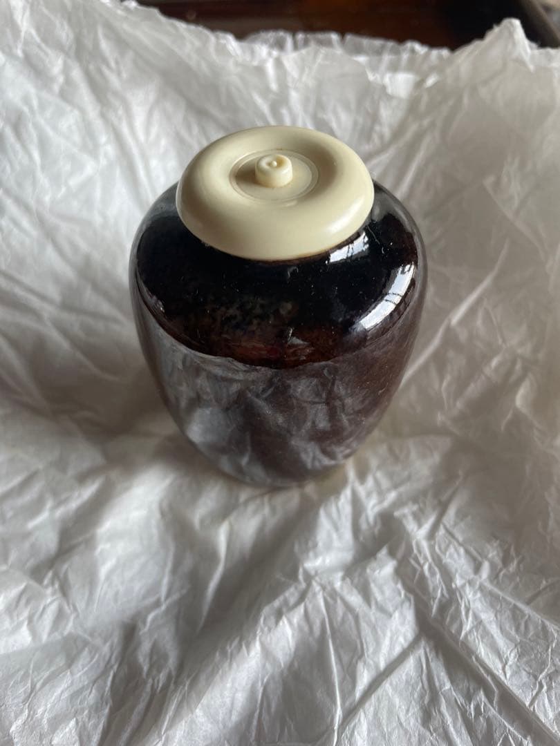 茶道具　肩衝茶入　喜山造