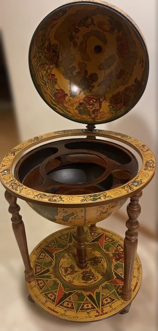 アンティーク　ワインセラー　ラック　キャビネット　キャスター付き　ビンテージ