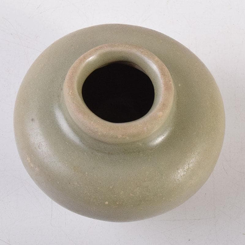 タイ古陶磁　スンコロク　宋胡録　青磁　小壺　時代箱付　V　7227