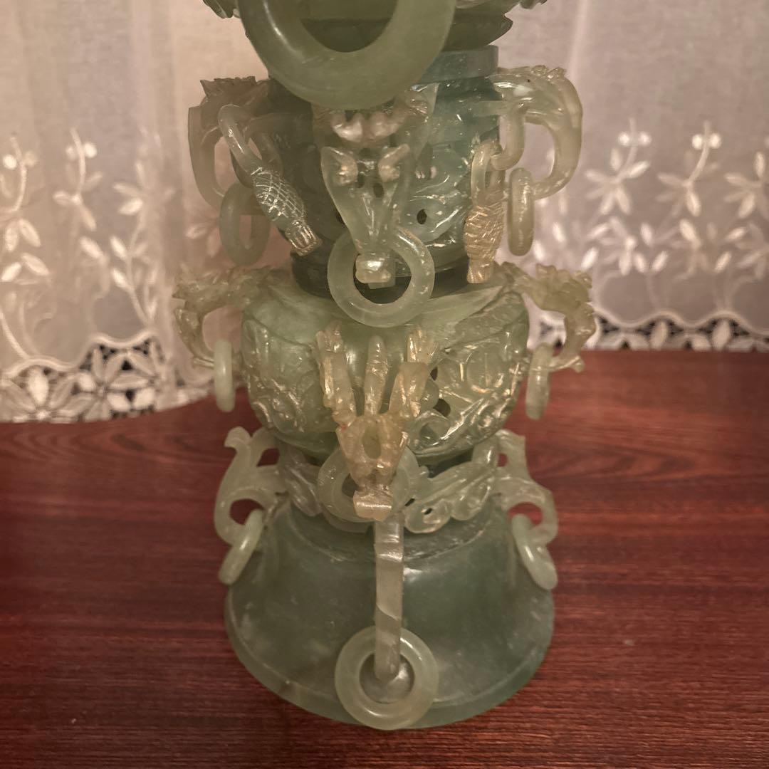 《hulibo》翡翠玉石 中国美術 装飾品 彫刻 中国古玩 アンティーク