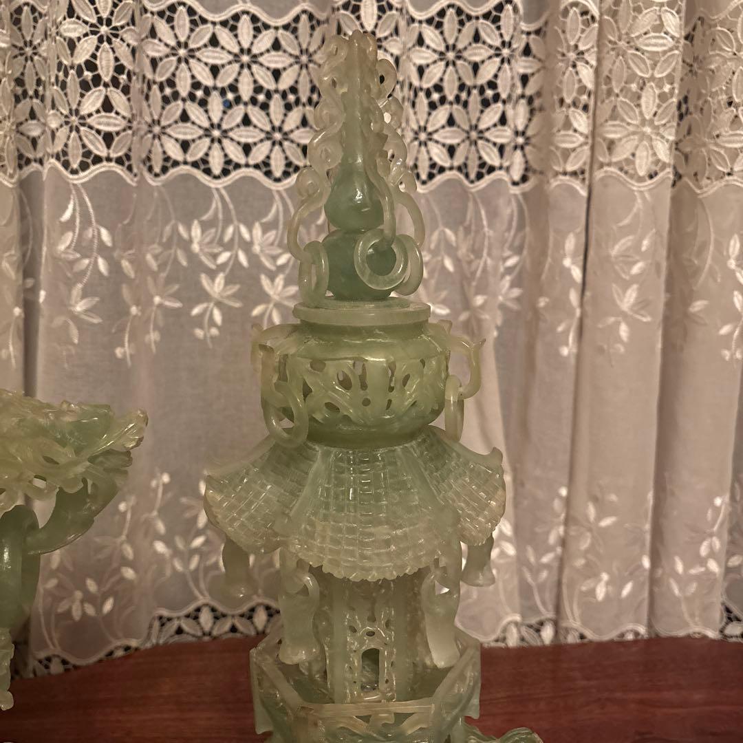 《hulibo》翡翠玉石 中国美術 装飾品 彫刻 中国古玩 アンティーク