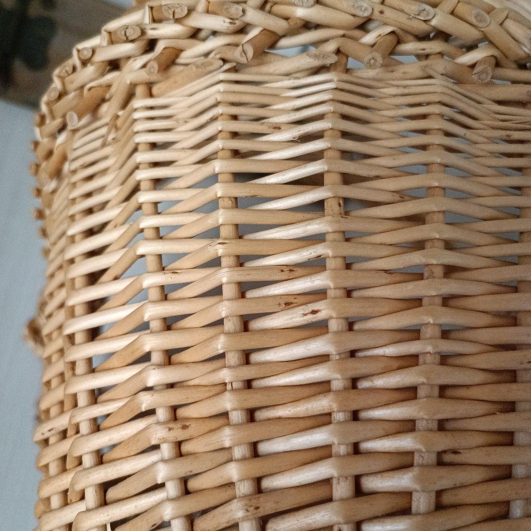 キャトルセゾン フランス 柳 バスケット カゴ パニエ 希少レア 蚤の市 古道具