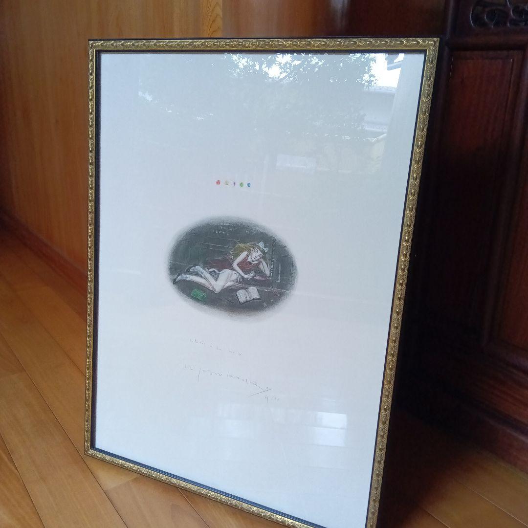 金子國義　金子国義　リトグラフ　サイン　署名　アリスの夢　不思議の国のアリス