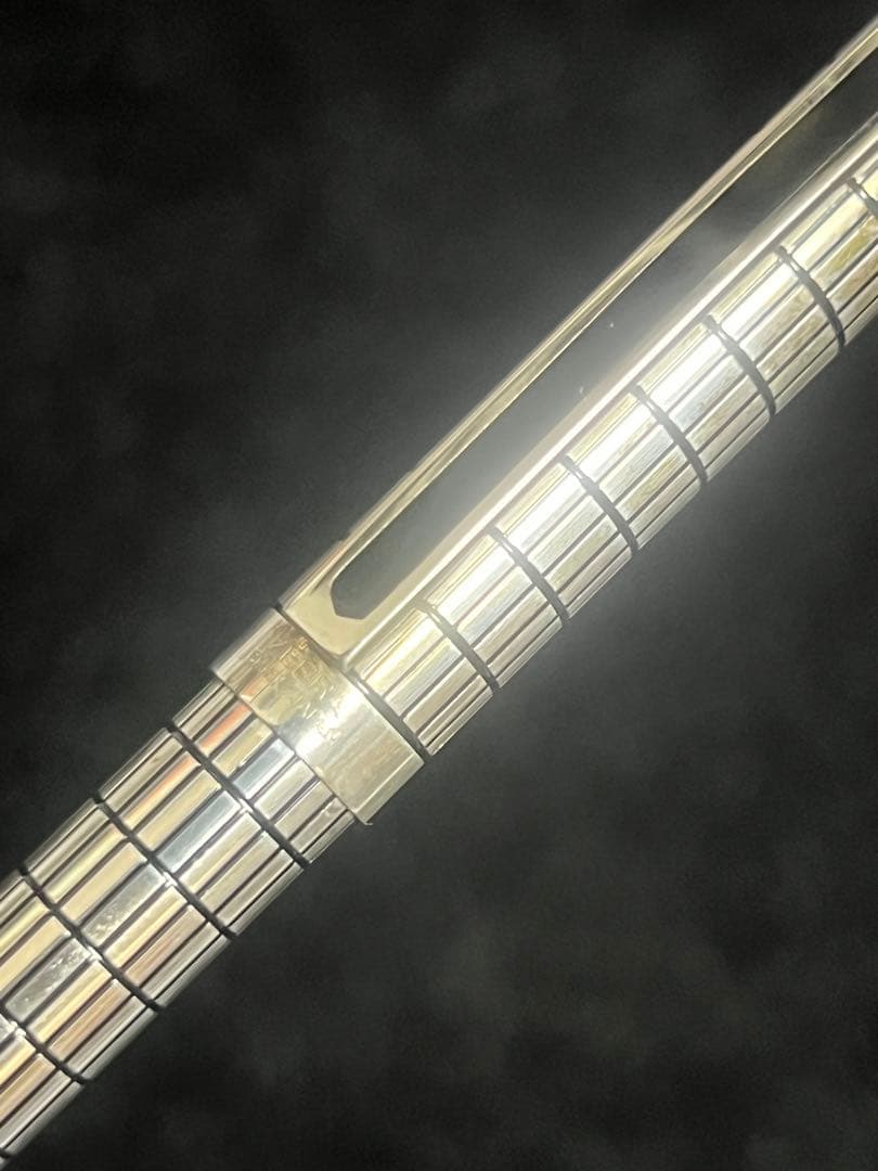 ZEBRA SHARBO ゼブラ シャーボ スターリングシルバー2 格子柄 美品