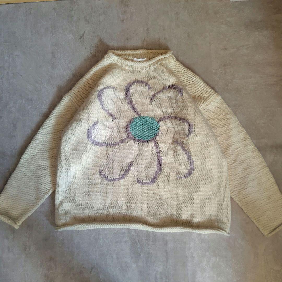美品 Chah Chah FLOWER with LOVE HAND KNIT