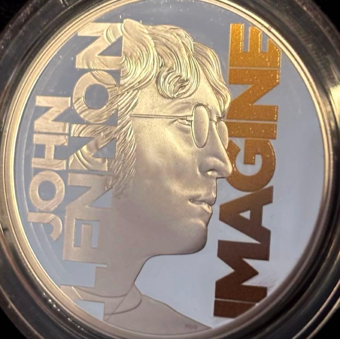 【5000枚・入手困難】2025 英国 ジョン・レノン 1オンス カラー銀貨