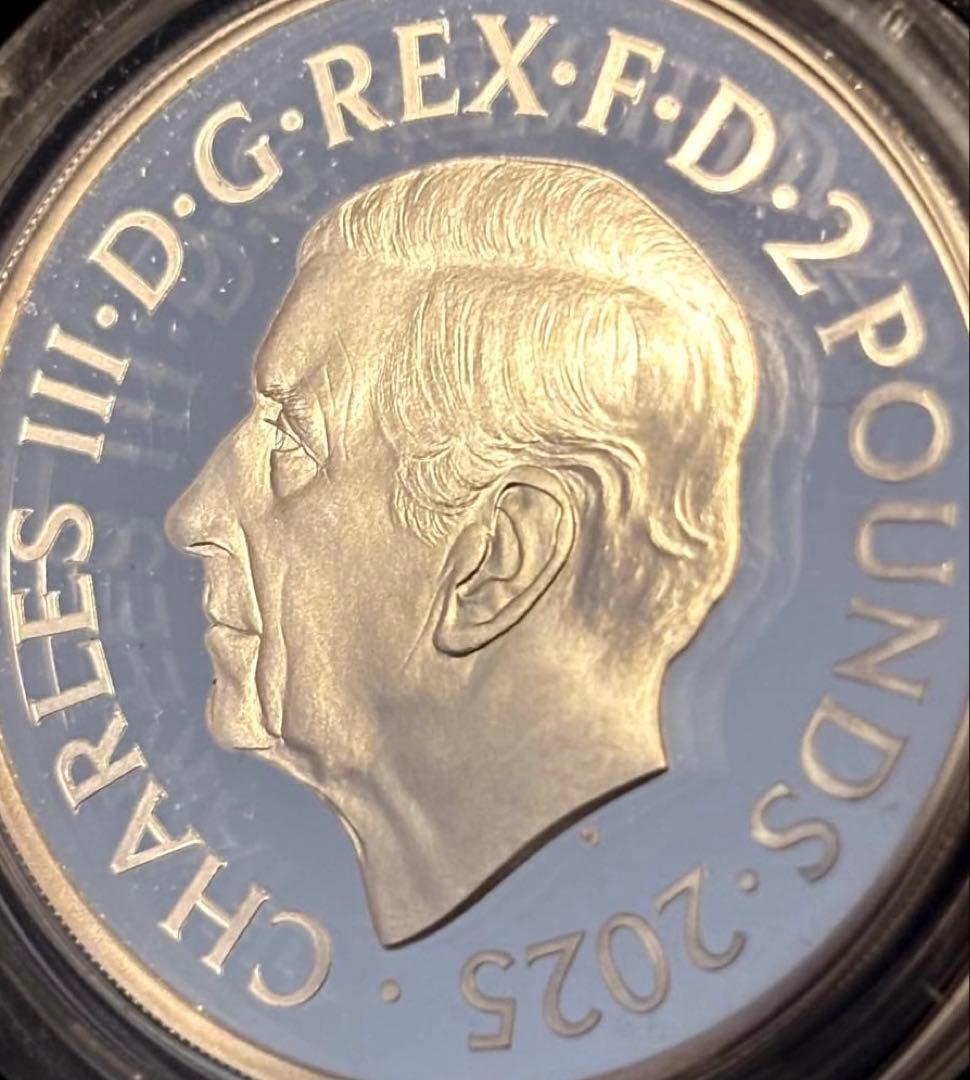 【5000枚・入手困難】2025 英国 ジョン・レノン 1オンス カラー銀貨