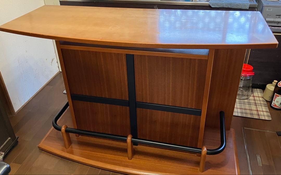 木製カウンターテーブル、チェアセット