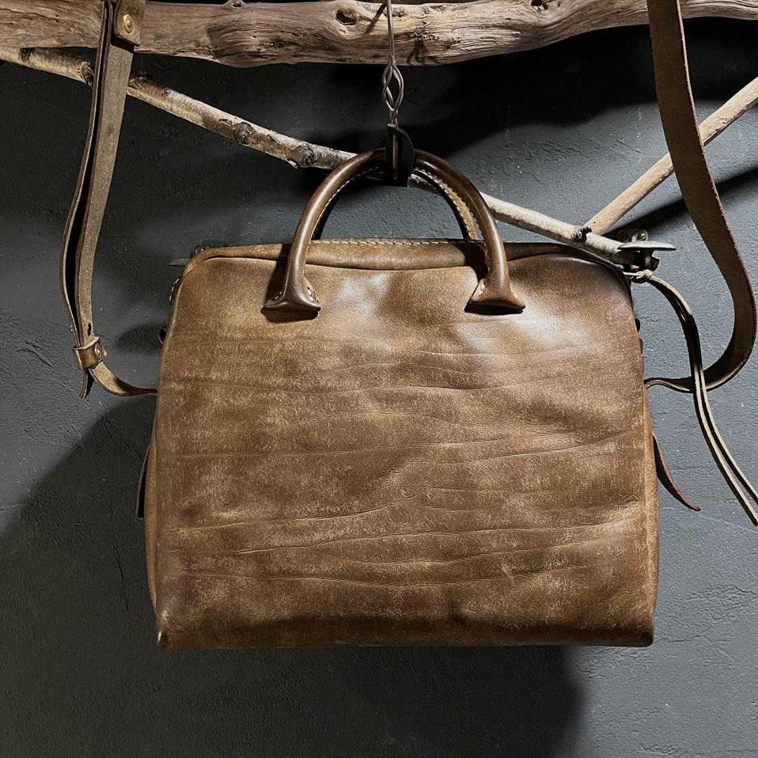 【USED】プエブロレザーのショルダーバッグ 本革 虎目 一点物 #283