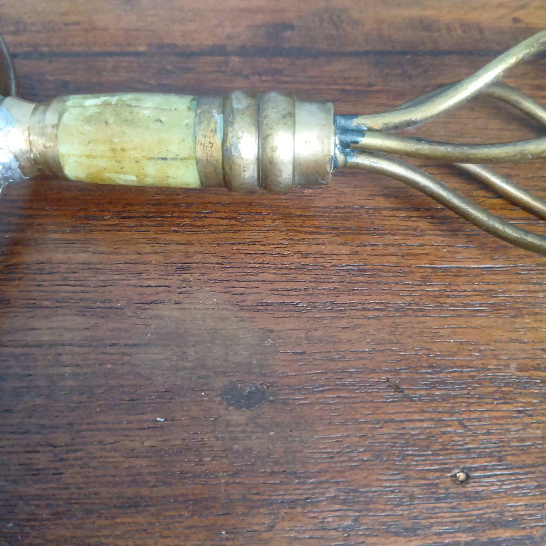 アメリカ製 アンティーク 大きな拡大鏡☆虫眼鏡☆ルーペ文房具☆ガラスレンズ