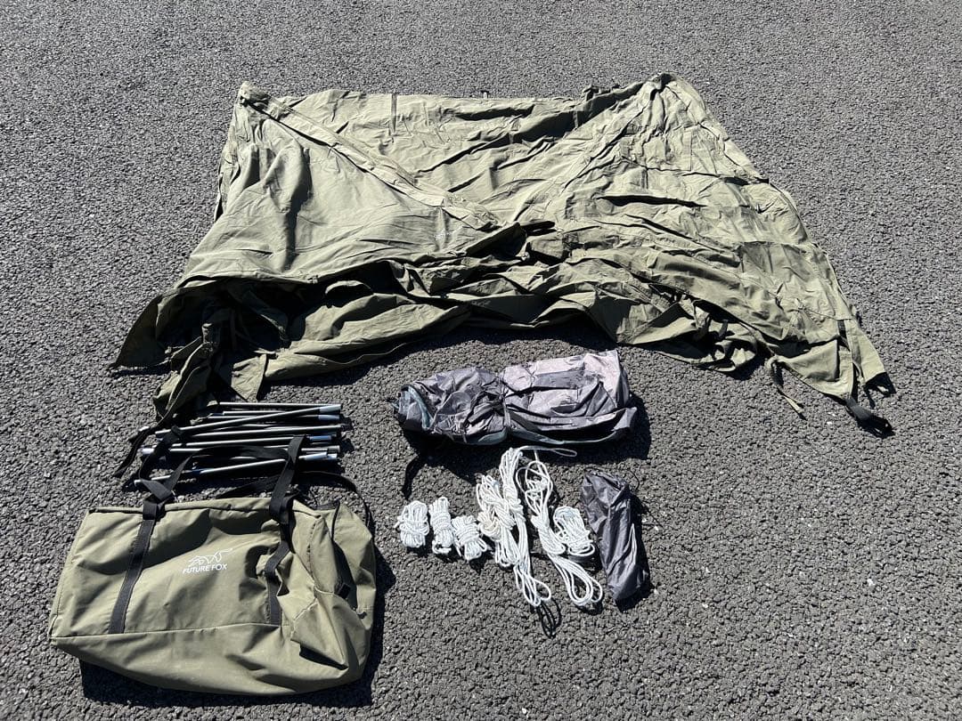 美品⭐︎FUTURE FOX FOX BASE軍幕キャンプテント　焚き火可能