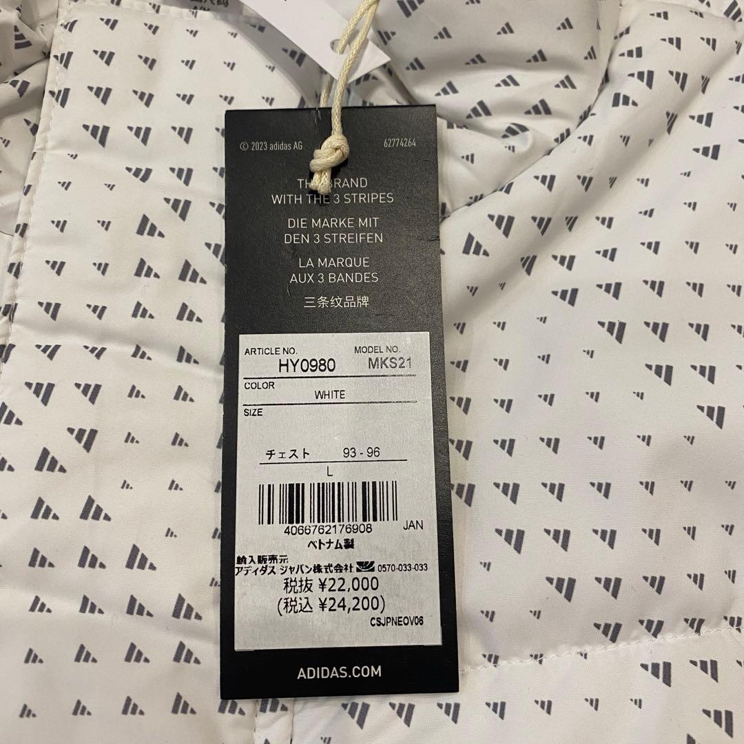 【新品タグ付】アディダスゴルフ 中綿 撥水 フルジップジャケット Lサイズ