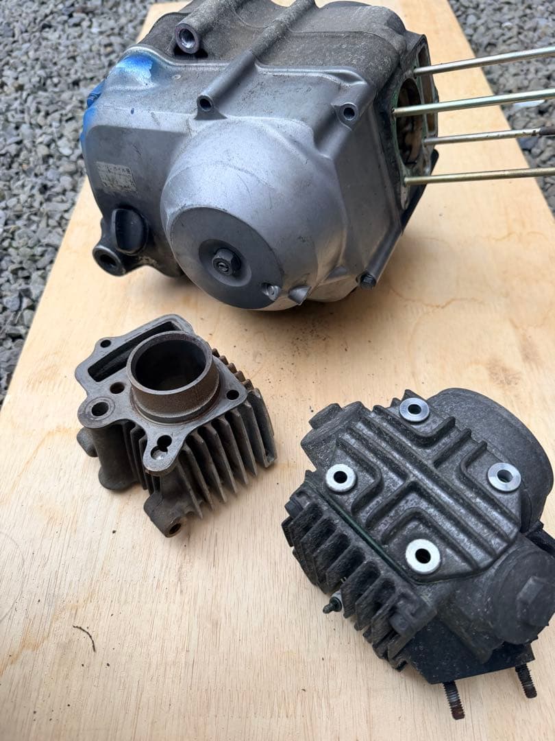 リトルカブ エンジン 分解 クランクケース ヘッド ジャンク