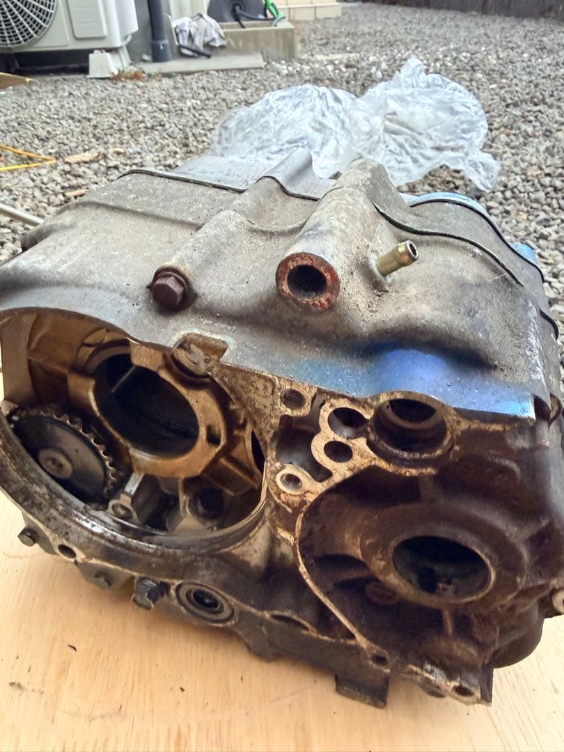 リトルカブ エンジン 分解 クランクケース ヘッド ジャンク
