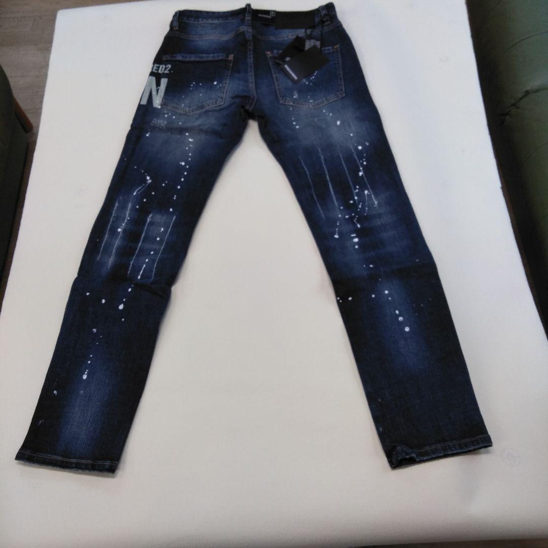 DSQUARED2 ダークブルースリムフィットデニム 46