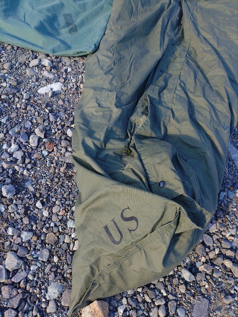 US 米軍　寝袋セット　ダウン寝袋　ランドリーバッグセット